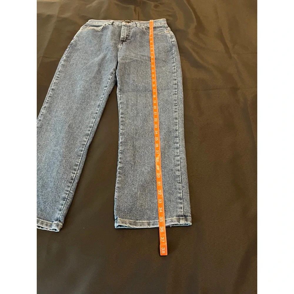 Lee Relaxed Fit Straight Leg Jeans Medium Wash High Rise Denim 6S Petite